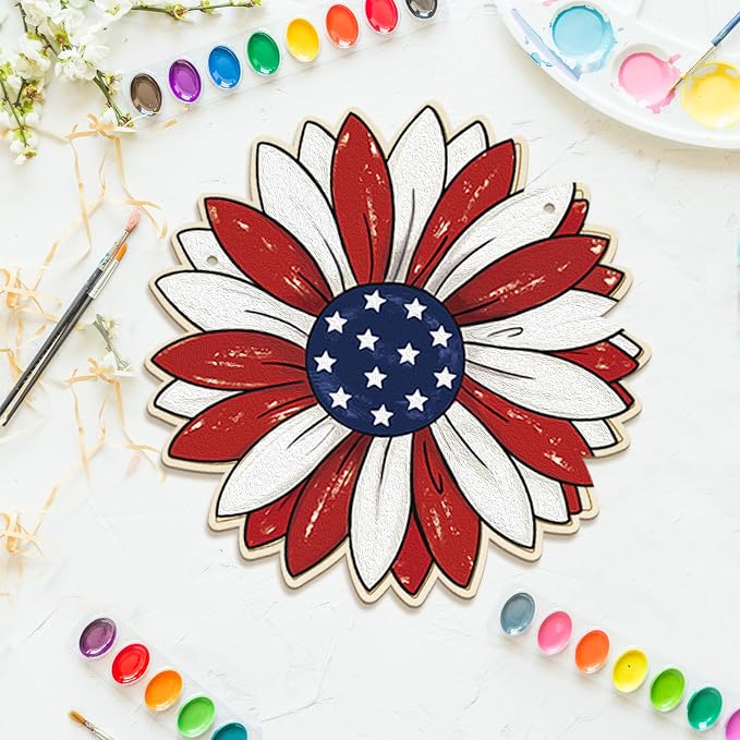 Large 12" Wooden Spring Ornaments to Paint Star Crafts, DIY Blank Unfinished