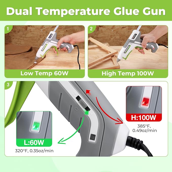 WORKPRO Hot Glue Gun Full Size
