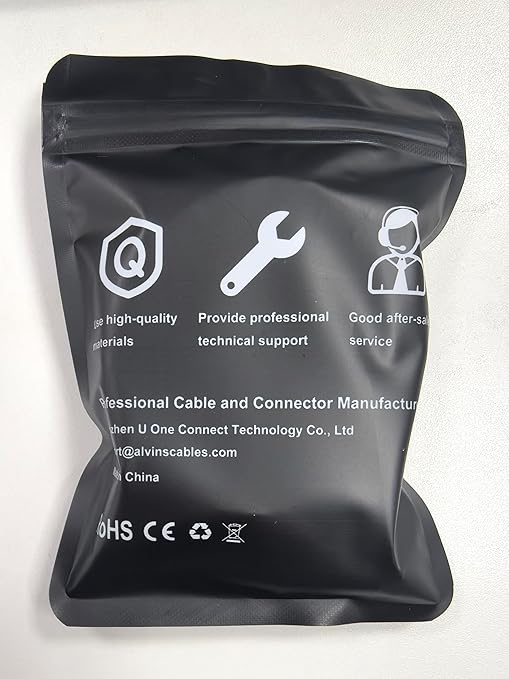 Alvin's Cables M12 8 Pin Male to RJ45 Shielded Ethernet Cable M12 X Coded 8 Position Cat6a Cable for Cognex Industrial Camera 8M/26ft