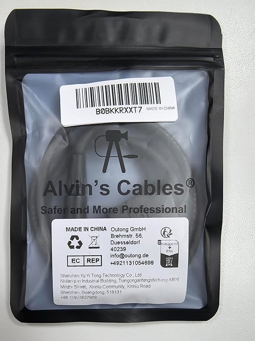 Alvin's Cables M12 8 Pin Male to RJ45 Shielded Ethernet Cable M12 X Coded 8 Position Cat6a Cable for Cognex Industrial Camera 15M/49.2ft