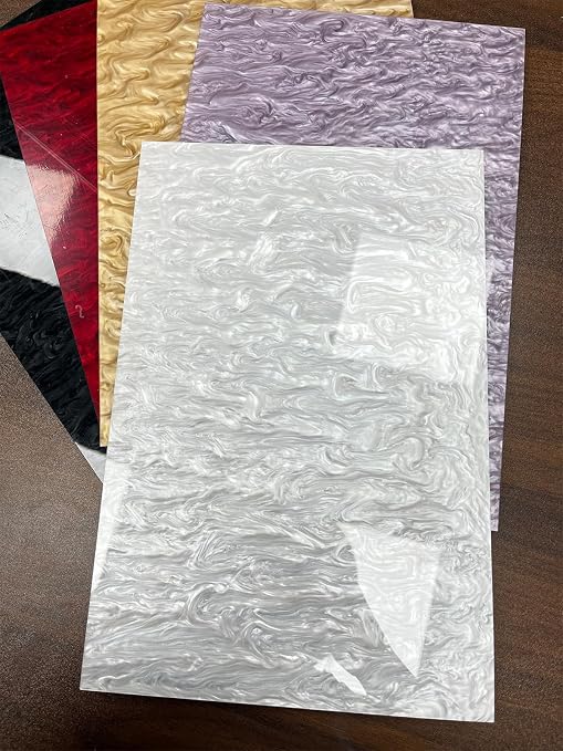 TOEPODO Pearlescent Ripple Cast Acrylic Sheets 1/8inch Thick Marble Acrylic