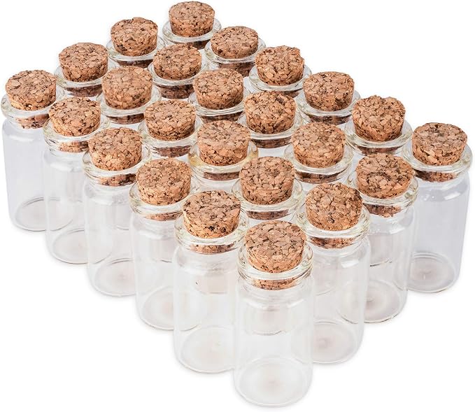 Super Z Outlet Mini Clear Glass Jars Bottles