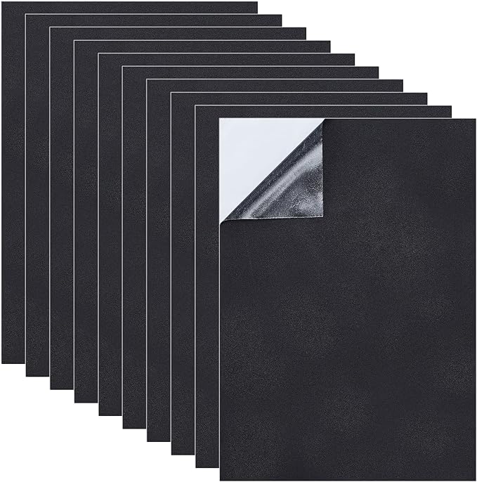 BENECREAT 10PCS Self-Adhesive Foam Sheet, 1mm Thick, Halloween Christmas Decor