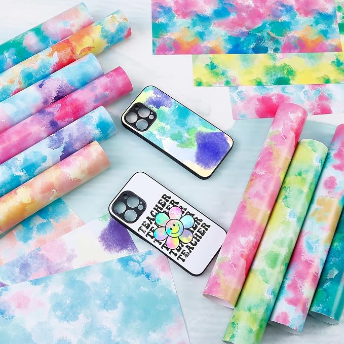 Blending Patterned Permanent Adhesive Vinyl 16 Sheets 12'' x 10'' | Bandhnu