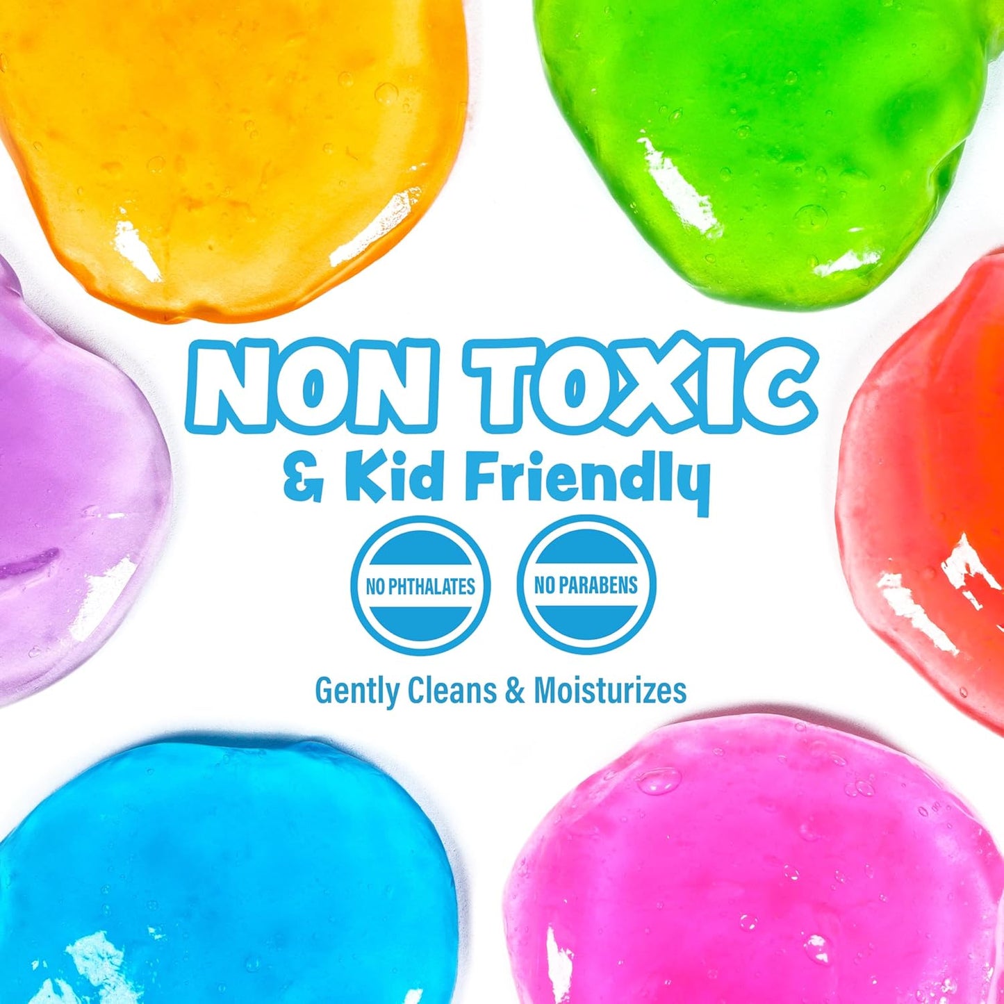 Tub Works Super Goo Bath Slime Soap Bath Toy, 6 Pack | Stretchy, Squishy Slime Soap for Kids Bath | Fresh, Fruity Scents | Nontoxic | Sensory Fun Kids & Toddler Bath Toys