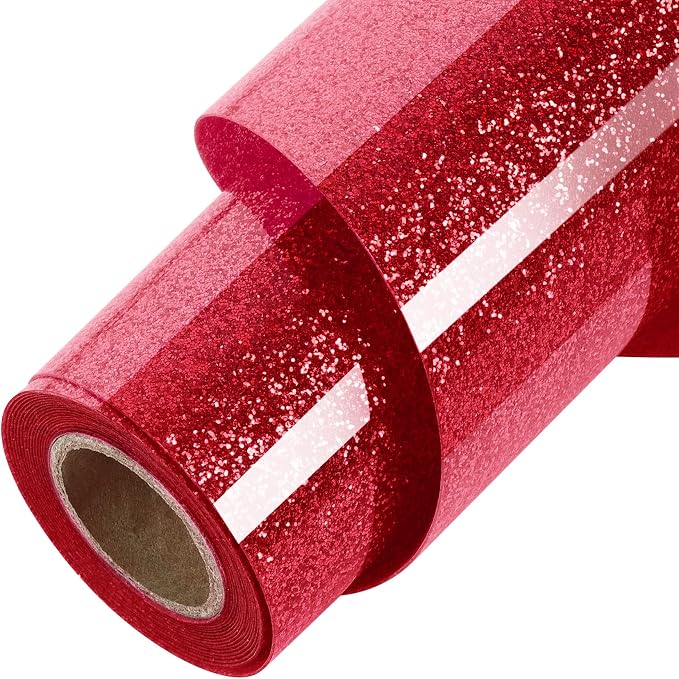TORC Red Glitter HTV Red Heat Transfer Vinyl HTV Rolls