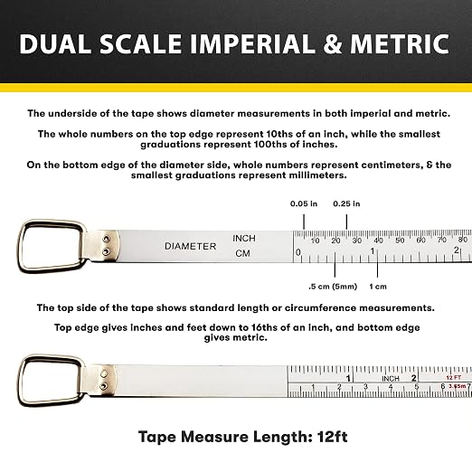 Perfect Pi Diameter Circumference Tape Measure