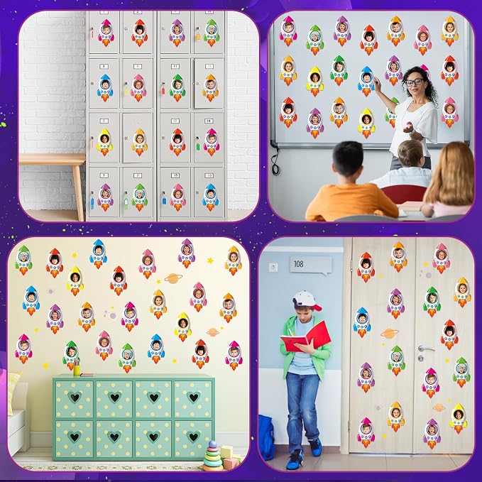gisgfim 80Pcs Rocket Cutouts Back to School Decorations Bulletin Board Outer