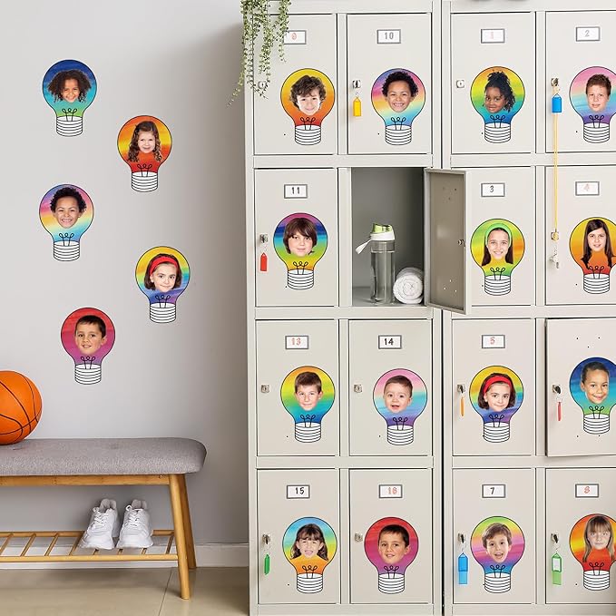 60PCS VBS 2026 Light Bulb Theme Cutouts Gradient Watercolor Light Bulb Bulletin