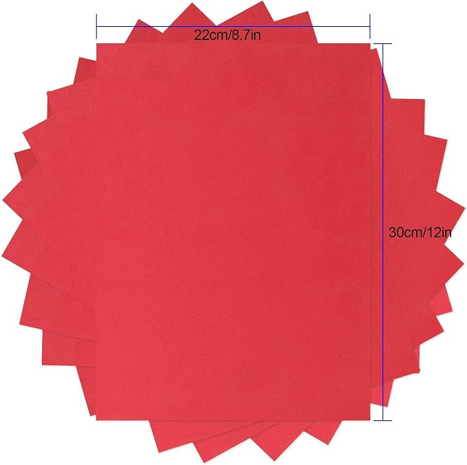 LANIAKEA Red EVA Foam Sheets 9x12 Inch