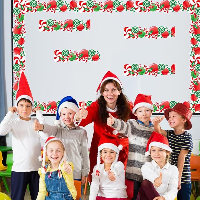 69Ft Christmas Candy Border Christmas Decoration Borders