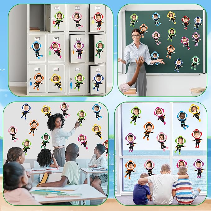gisgfim 80Pcs Summer Cutouts Diving Suit Decorations Under the Sea Bulletin
