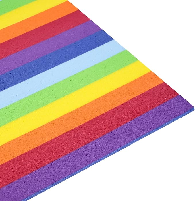 20 Pack: 12”; x 18”; Rainbow Foam Sheet by Creatology™