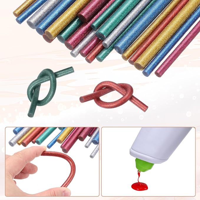 PATIKIL Hot Glue Sticks for Glue Gun, Rose Red