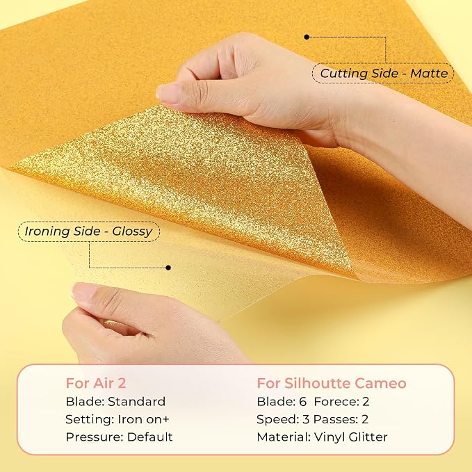 HTVRONT Glitter HTV Heat Transfer Vinyl: 10 Pack 12"x12" Iron on Vinyl |