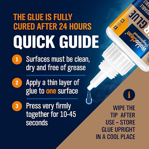 WoldoClean Super Glue for Wood 50g Extra Strong Gel