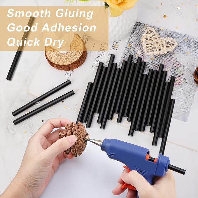 Manarty Black Hot Glue Stick, Adhesive EVA Glue Sticks