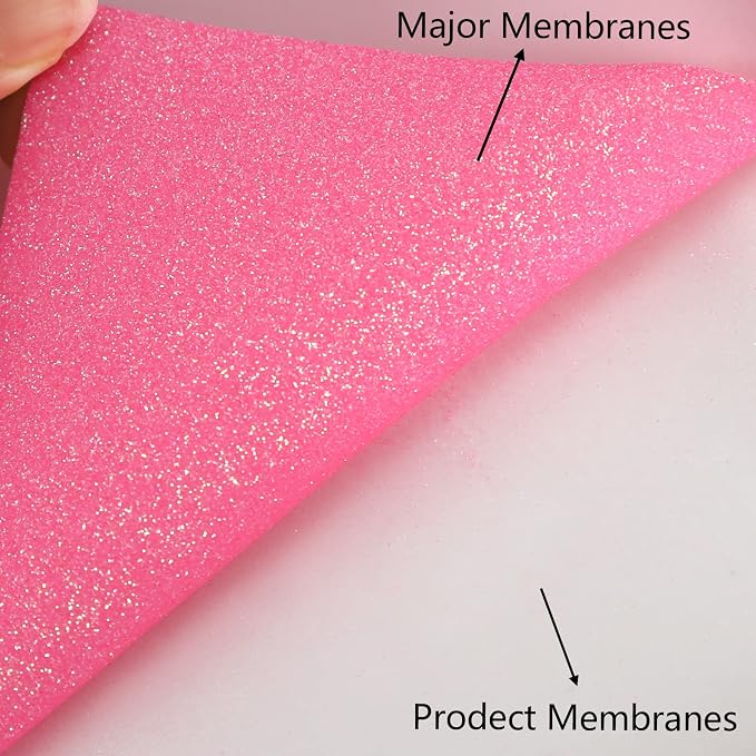 FUNKAKA Glitter Fluorescent Pink HTV Heat Transfer Vinyl Rolls, Glitter HTV