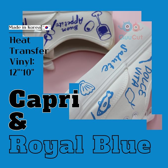 QuuCut HTV Heat Transfer Vinyl Bundle: 30 Pack 12" x 10" Sheets, 26 Assorted