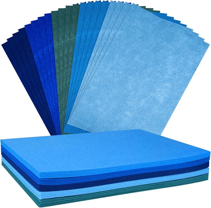 NEBURORA 20 Pcs 2mm Thick Stiff Felt Sheets