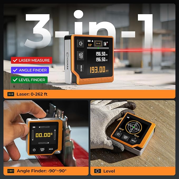 Laser Measuring Tool, 262ft Laser Measure