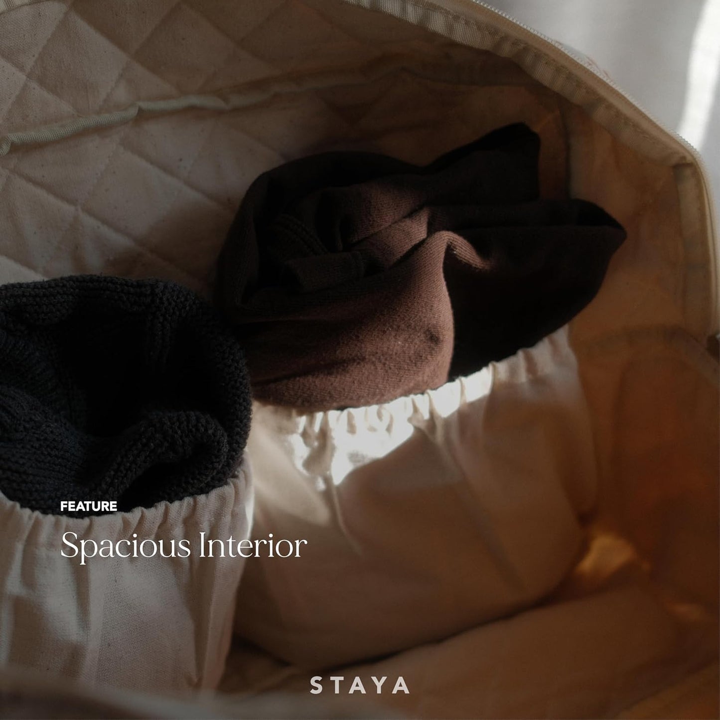 Staya Quilted Duffle Bag - Perfect Travel Companion, Quilted Weekender Bag for Women, (Floral Canvas)