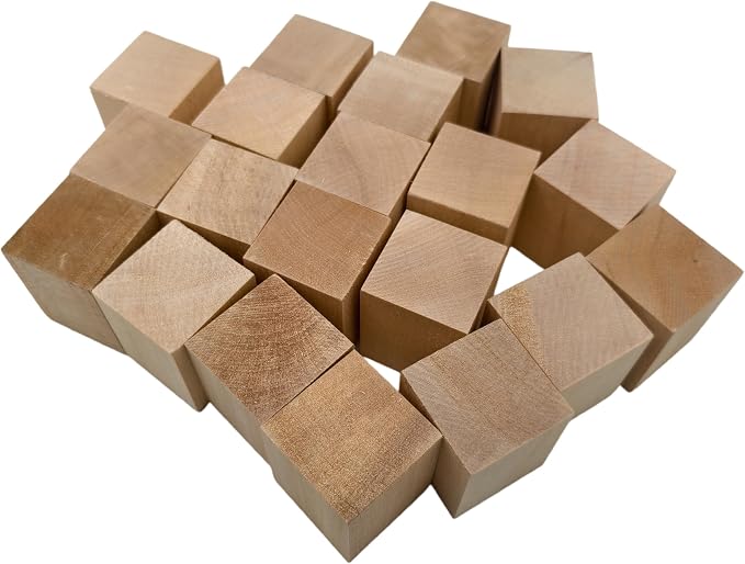 20PCS Carving Blocks, Whittling Wood Carving Kit, Unfinished Wooden Blocks