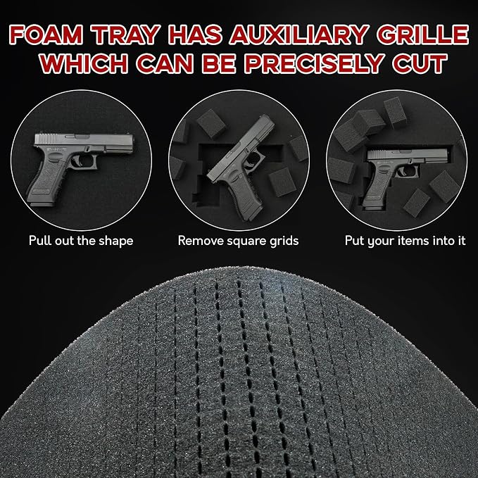 PINGMIC Gun case foam -16 x 12 x 1.5 Inch Pick and Pluck Foam Sheets