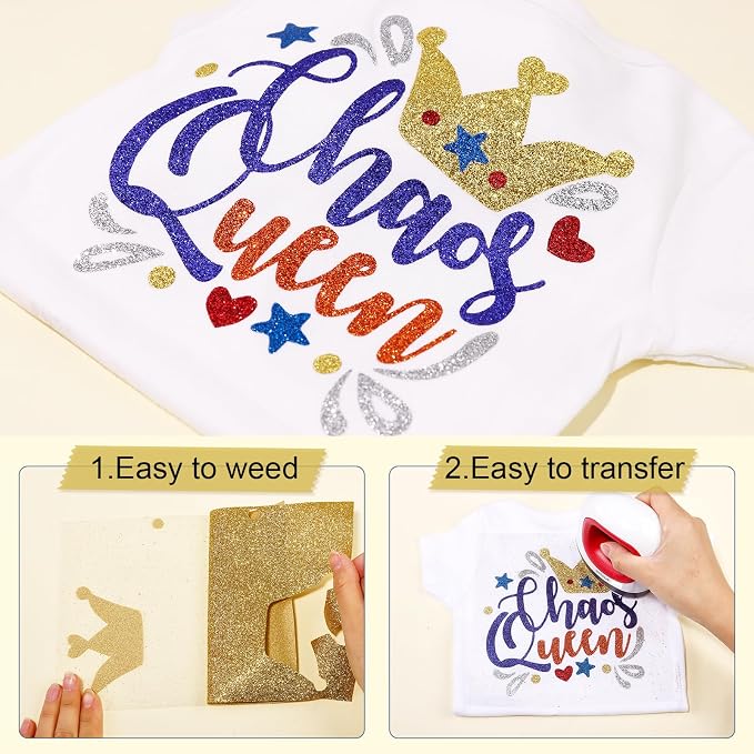 Tintnut Gold Heat Transfer Vinyl Roll, easy cut & weed, stretch washable
