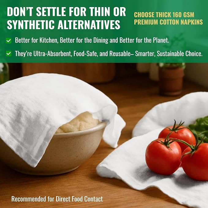 Thick Cotton Napkins – Flour Sack Napkin
