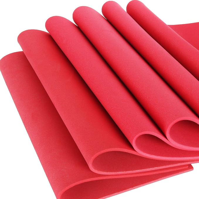 LANIAKEA Red EVA Foam Sheets 9x12 Inch