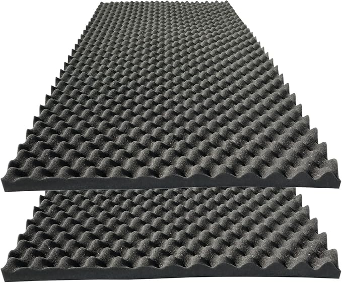 2 PCS Acoustic Panels, High Density Fireproof Noise Cancelling Foam Studio Foam