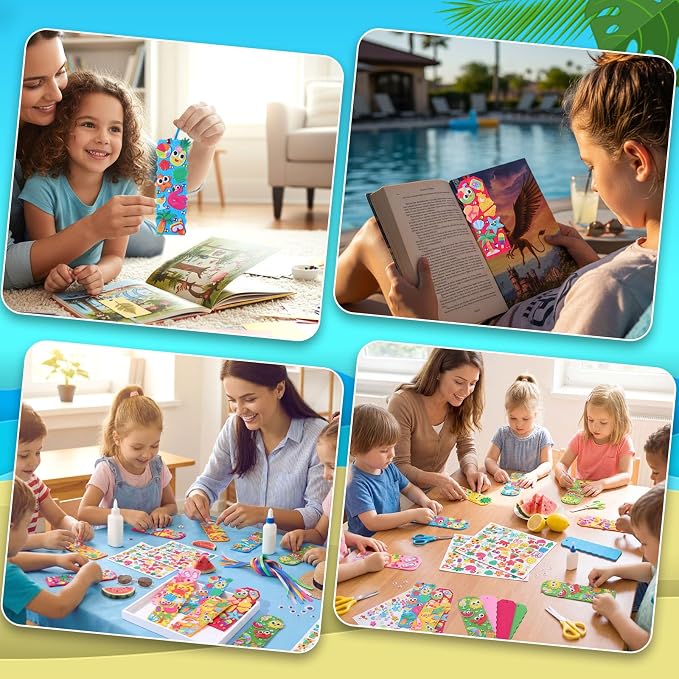 Capoda Summer Bookmark Craft Kits Felt DIY Make Your Own Bookmark