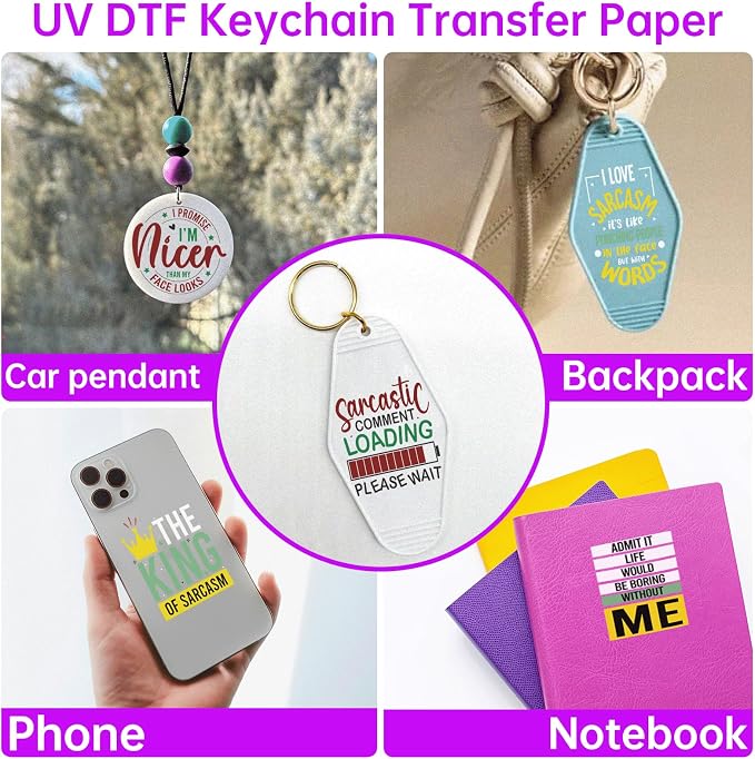 48PCS UV DTF Stickers Sarcastic Quote Sticker