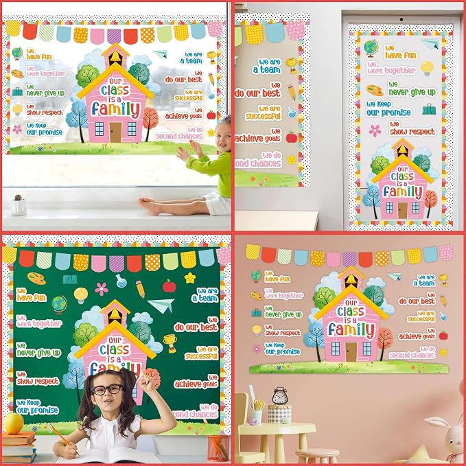 Motivational Bulletin Board Classroom Decorations Our Class is A Family