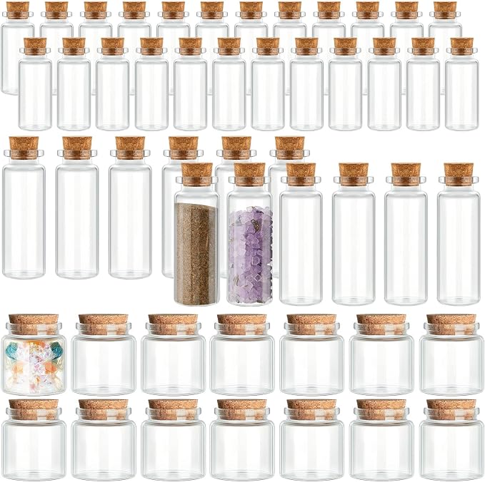 Patelai 48 Pcs Small Glass Jars