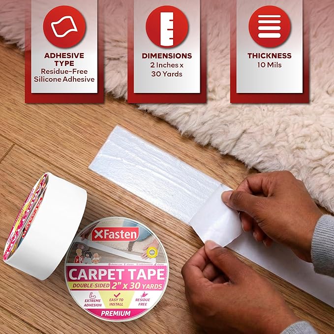 XFasten Double-Sided Carpet Tape
