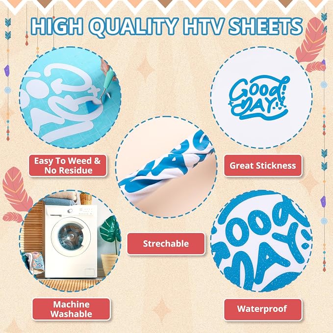 HTVRONT Boho Heat Transfer Vinyl