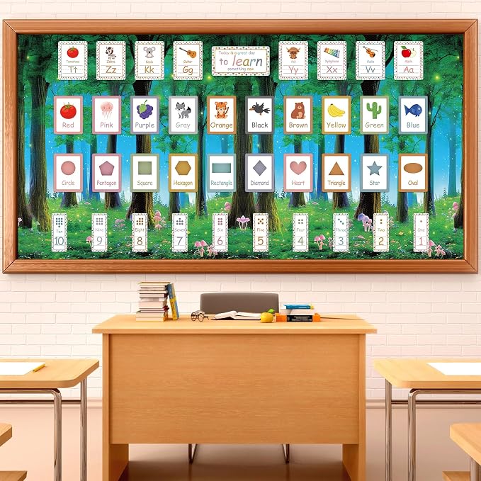 Forest Bulletin Board Roll Non-Woven Fabric Poster 16in X 20ft | Back to School