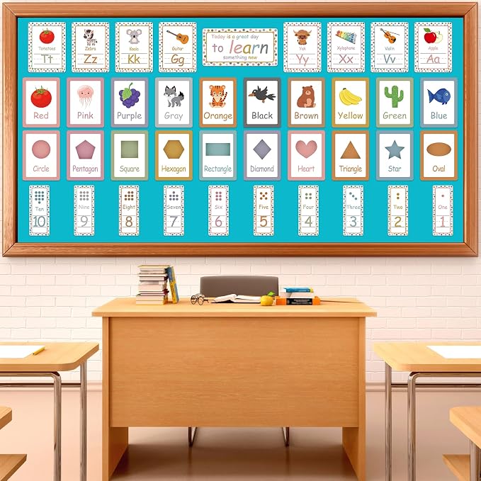 Qyeahkj 17.7in x 20ft Bulletin Board Paper Roll Bulletin Board Background Paper