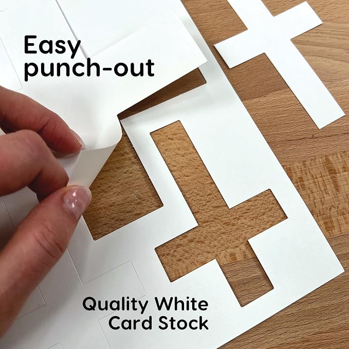 FreshCut Crafts 100 Pieces White Cross Cutouts