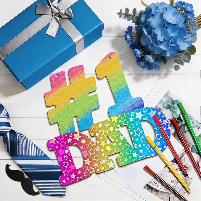 Large 12" Wooden Fathers Day Crafts
