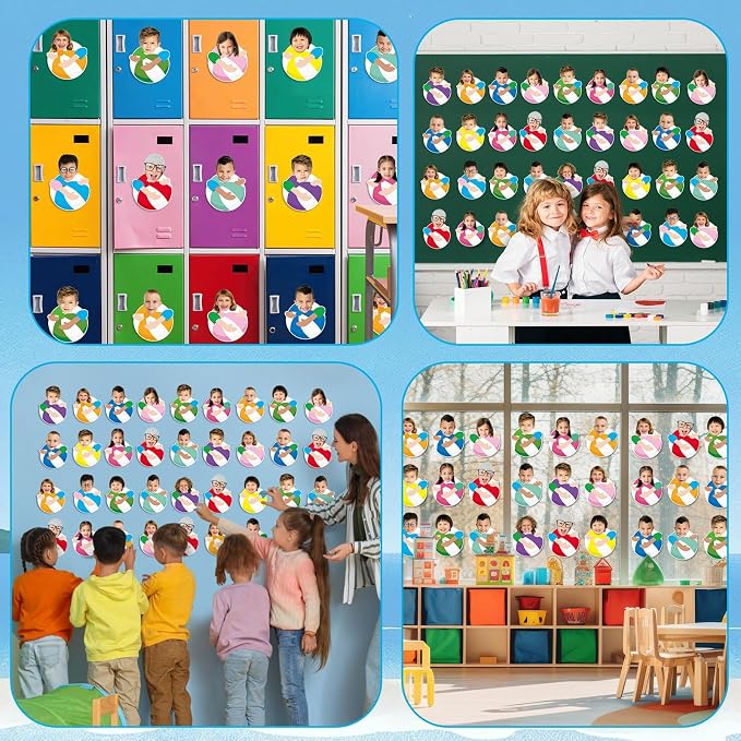 gisgfim 80Pcs Summer Cutouts Beach Ball Decorations Bulletin Board Pool Ball