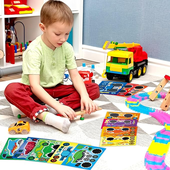 48 Sheets Create Monster Truck of Dreams Stickers, Make Your Own Stickers