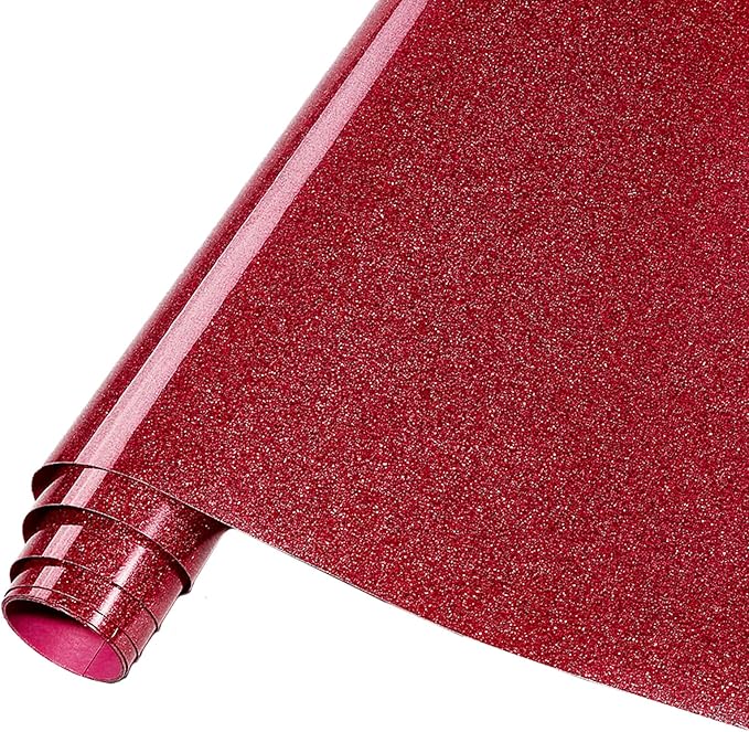 Tintnut Red Heat Transfer Vinyl Roll, easy cut & weed, stretch washable