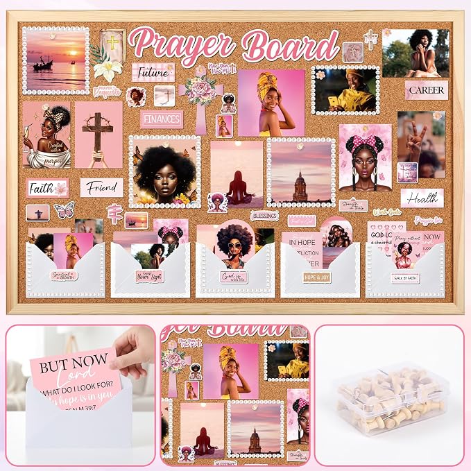 Black Women Prayer Board Kit Prayer Board Supplies Not Including Board | Prayer