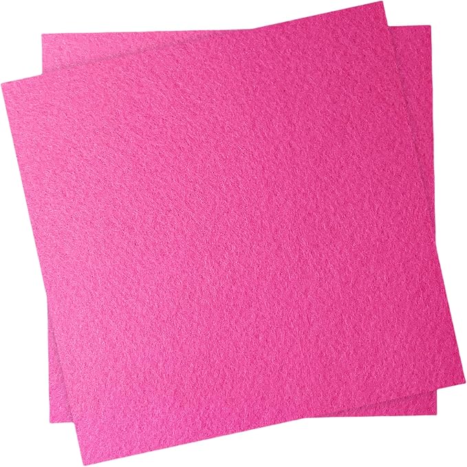 12" x 12" Felt Fabric Sheets for Crafts, 1mm Thick, Squares Felt Paper for