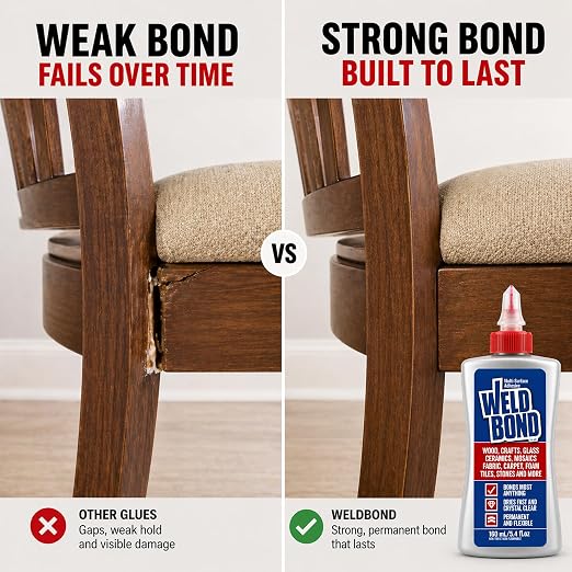 Weldbond Multi-Surface, Non-Toxic Glue, Bonds Most Anything! Use as Wood Glue or