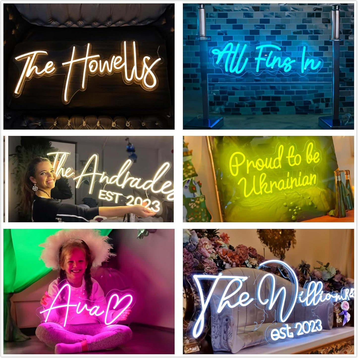Custom Neon Signs, Neon Sign Customizable for Wall Decor, Personalized Neon Signs for Wedding, Neon Lights Signs for Family Birthday Bar Party Night Light, Company Logo Shop Name Business LED Signs