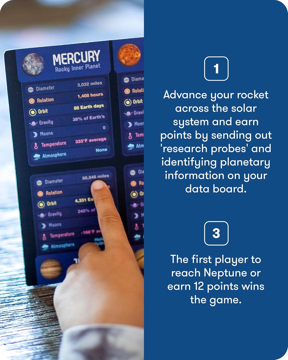 SimplyFun Planet Voyagers - Astronomy Children’s Game - Helps Teach Reading & Science Skills - 3rd to 5th Grade Level - 2-5 Players, for Ages 8 & Up